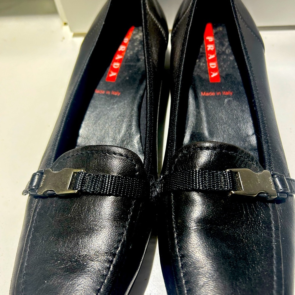 BLACK PRADA LOAFERS
